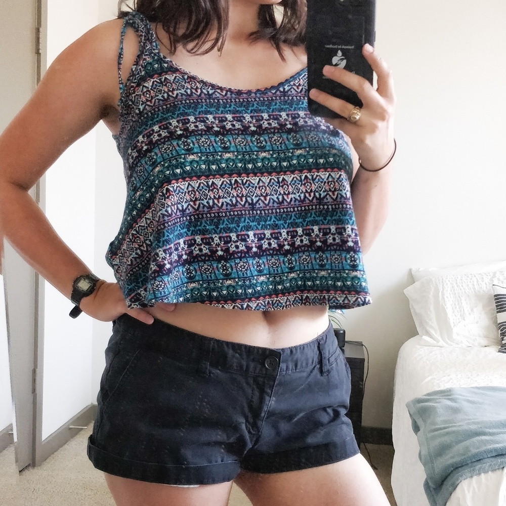 Forever 21 Multi-Colored Crop Top